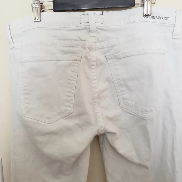 Current/Elliot The Stiletto White Denim Jeans - Picture 8 of 14